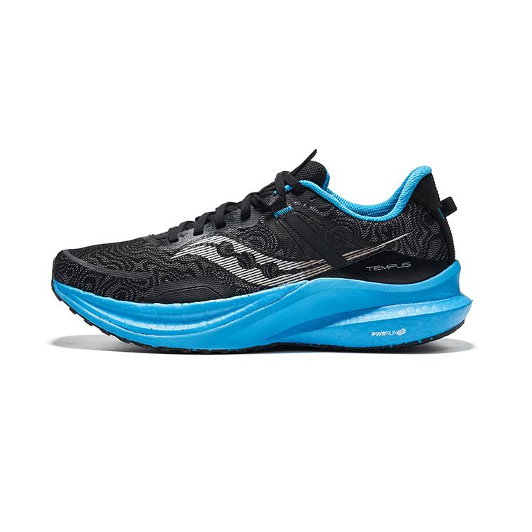 Saucony Tempus TanTu 1 Cushioning Low top Running Shoes Men s Black Blue S20720-60 46.5