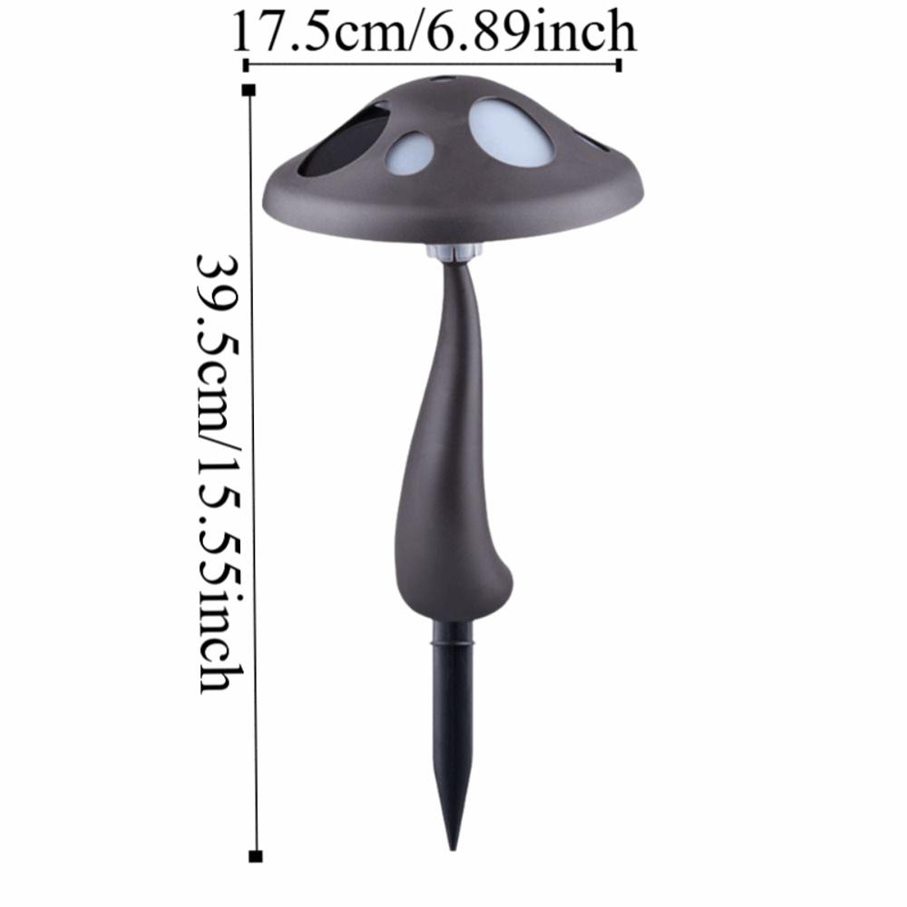 Waterproof Design Solar Powered Mushroom Lights Automatic Big Mushrooms Solar LED Mushrooms Weather Resistant Simulation Design