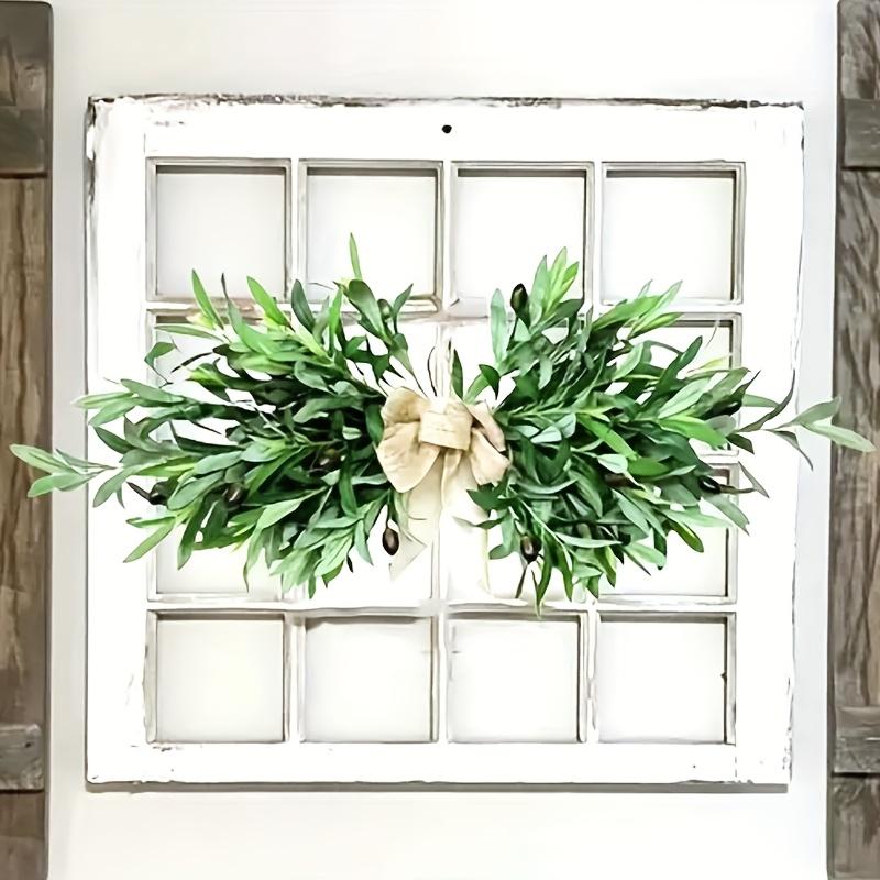 Artificial Olive Leaf Garland Horn, for Christmas, Halloween  Kitchen, Dining Room, Indoor Living Room Entrance - All Seasons
