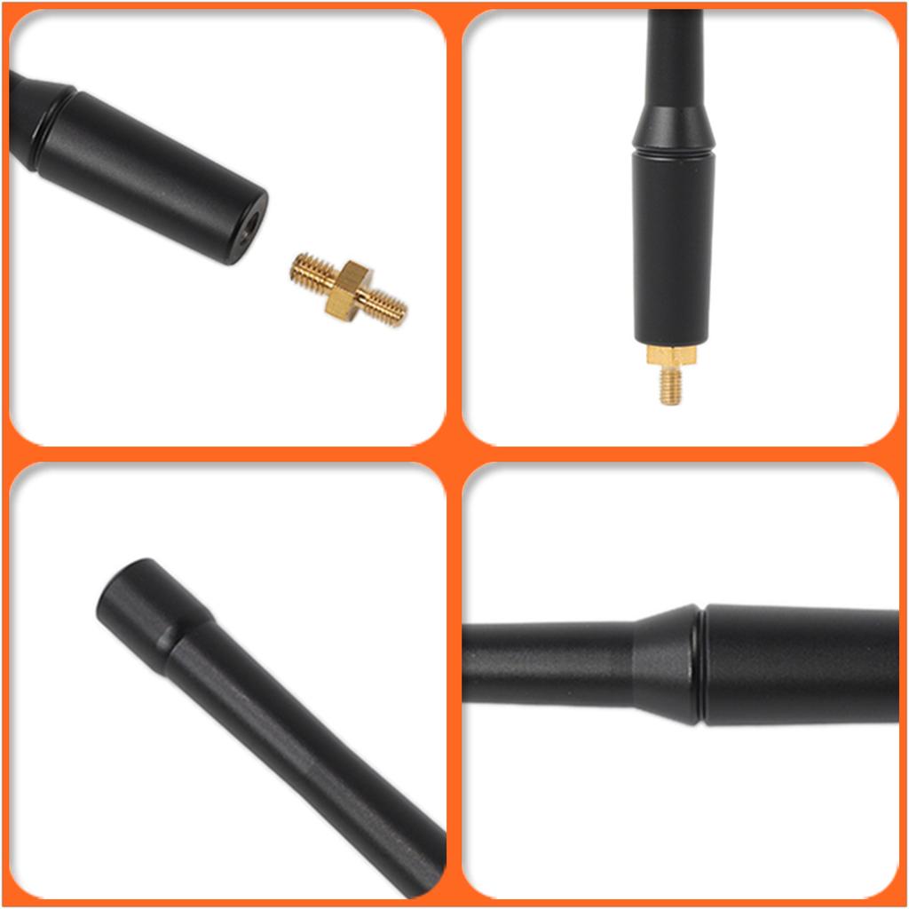 Aluminum 5.9 Inch Short Antenna for Jeep Wrangler JK JL JLU JT Rubicon Sahara Sport 2007-2026 FM/AM CB Antenna Replacement 1-PCS