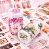 8*300cm 1roll Spring rose theme tape Sticker Decorative Hand Account Diary Album Scrapbooking accessories Masking tape
