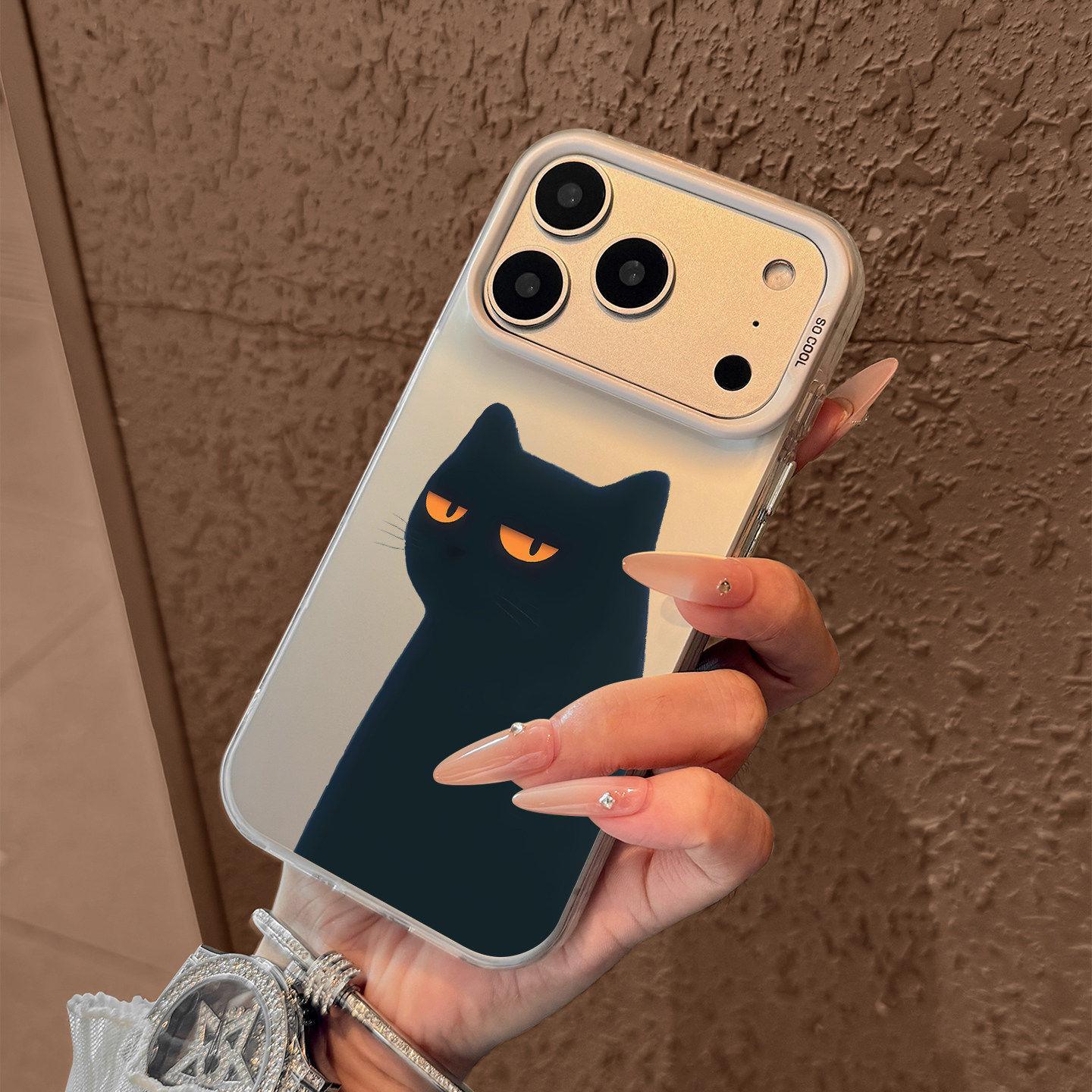 Kitten Eyes for iPhone17promax16plus Silver 15 Phone Case 1413 Apple 12 Personality apple 17promax