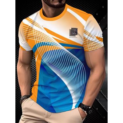 Fashion New Men's  T-shirt 3D Printed T Shirt for Man Short Sleeved Breathable Tee Sports Casual Men's Clothing