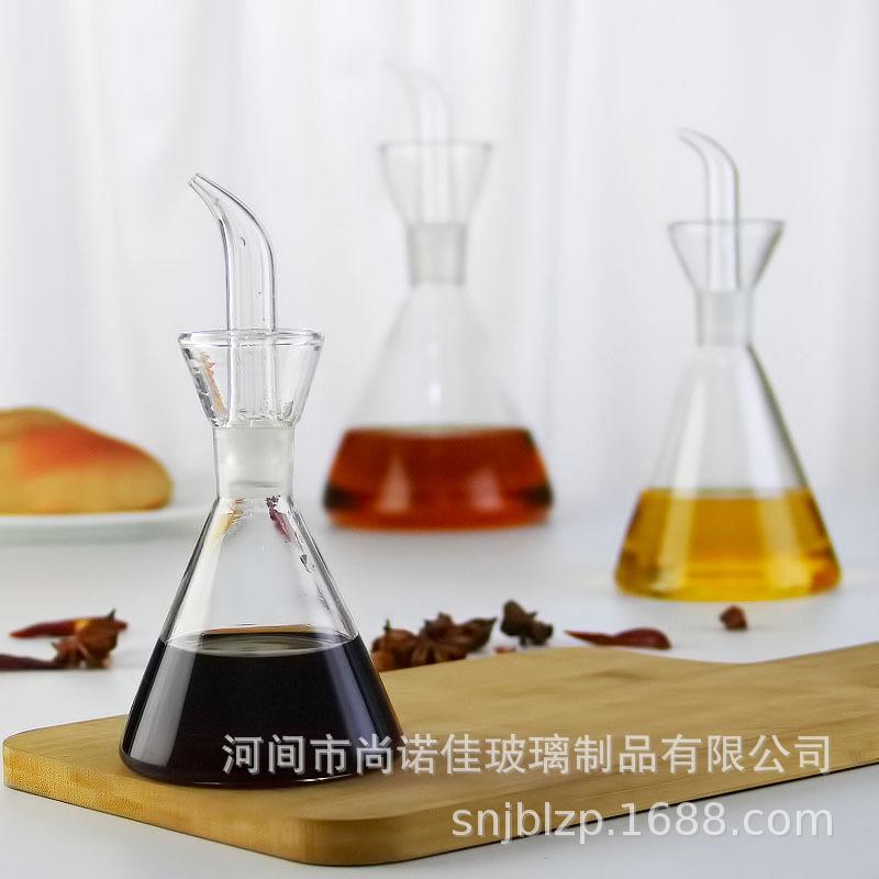 Großes Glas-Öl- und Essigflaschen-Set - Enthält Olivenöl- und Sojasaucenflaschen