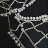 Pearl New Veil Masks Women Mesh Gifts Fashion Chains Face Mask Masquerade Dance Party Costume Sexy Face Accessories Jewelry