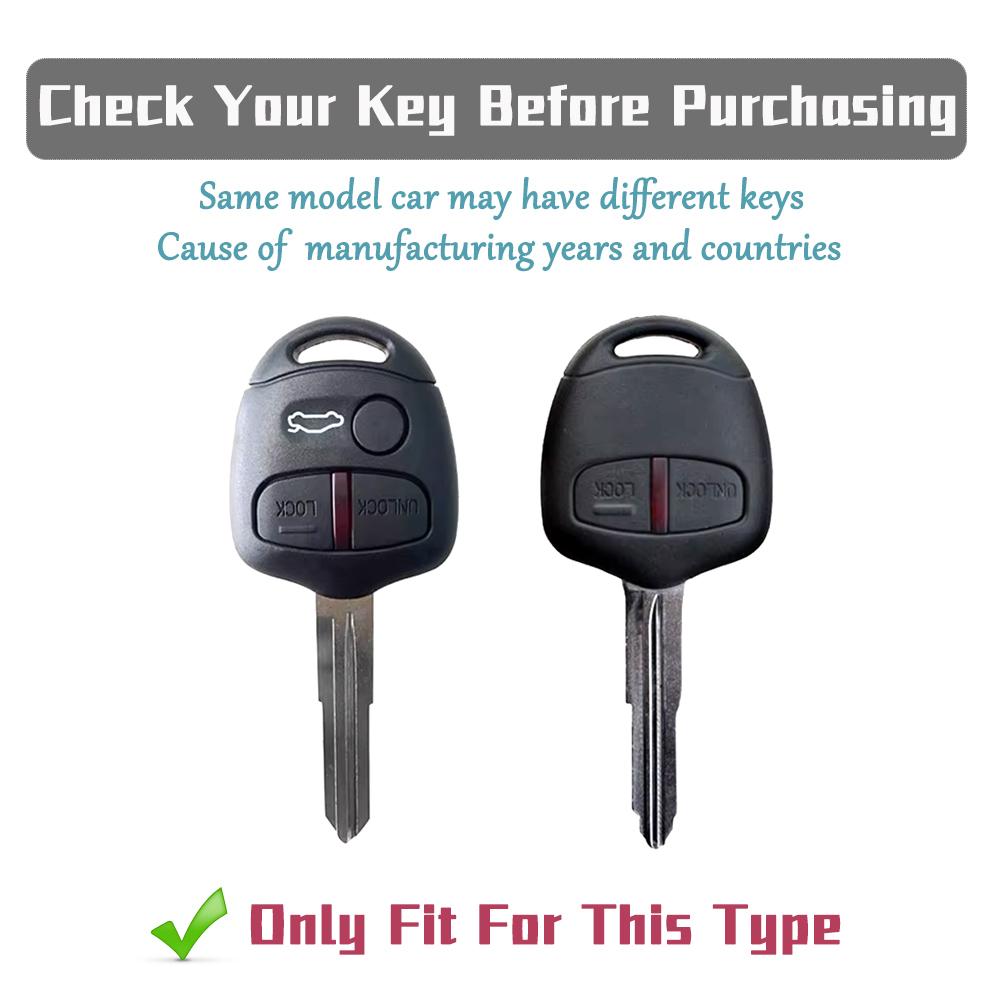 2/3 Buttons Car Key Case Cover for Mitsubishi ASX Mirage Montero Shogun L200 Colt Outlander Pajero Lancer EX Key Fob Accessory
