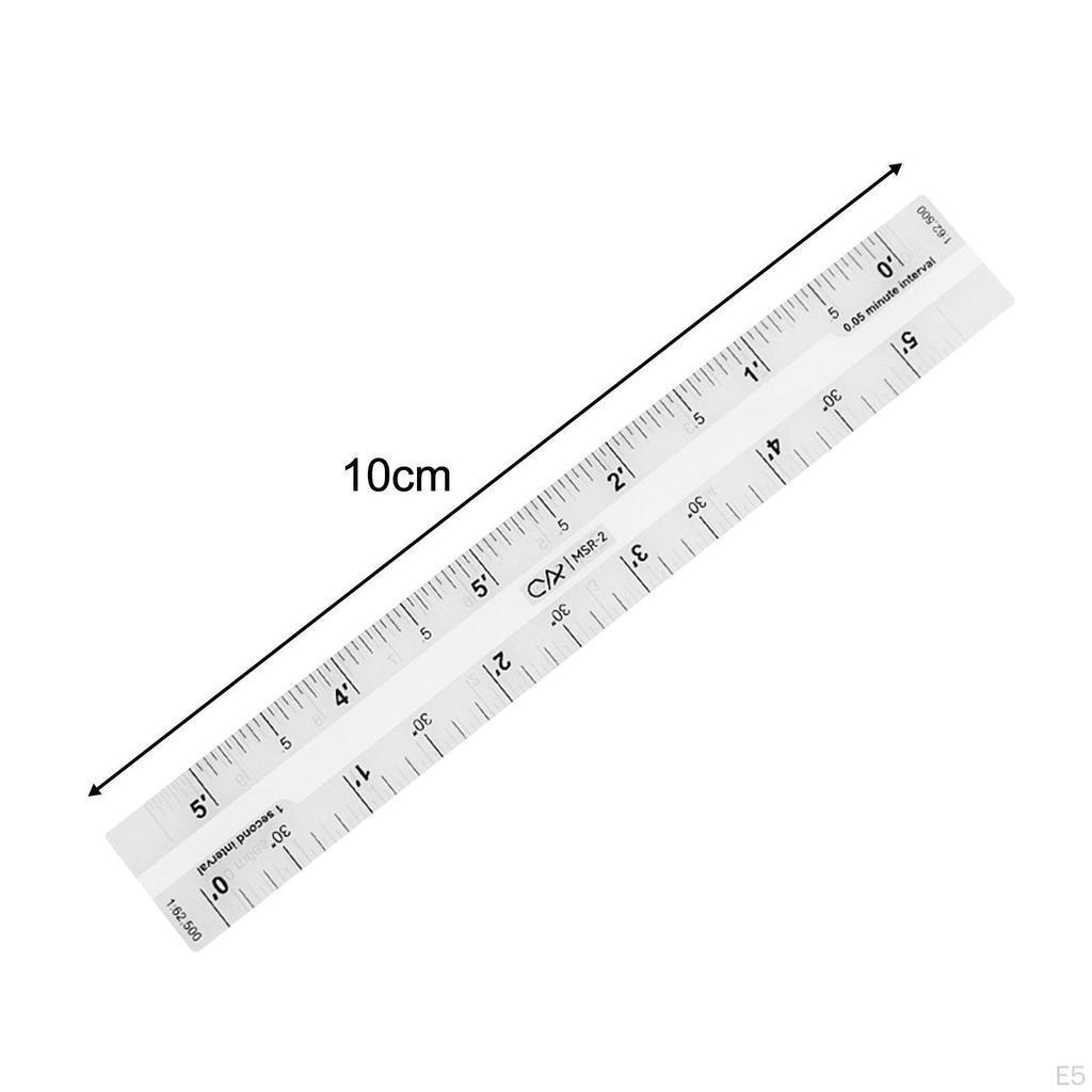 Acrylic Clear Ruler Accurate Educational 1:24000 Reading Portable Learning Maptool for Utm, Usng,