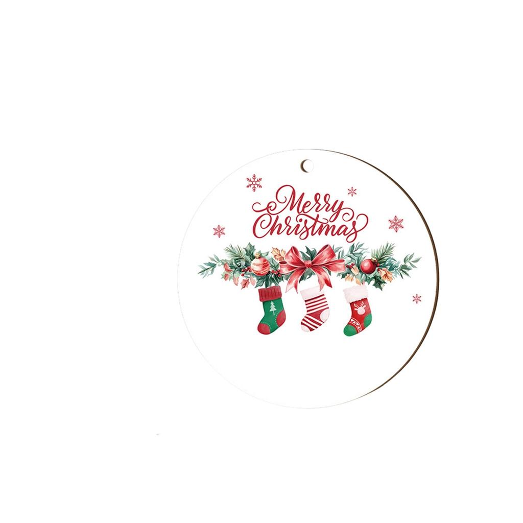 Gift Stocking Decoration Souvenir Wooden Christmas Pendant