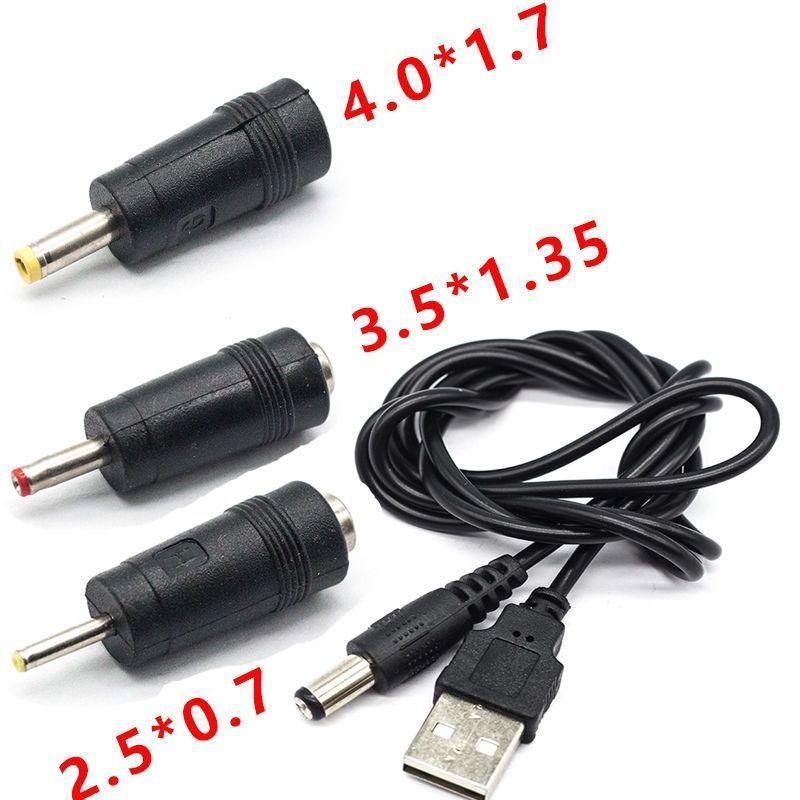 8-Piece DC Converter Set for Laptops - 5.5x2.1mm Plug Adapter