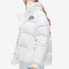 Fila Fusion Baseball Series Letter Zipper Stand Collar Long Sleeve Windproof Warm Down Jacket Women outerwear White T11W242914BWT