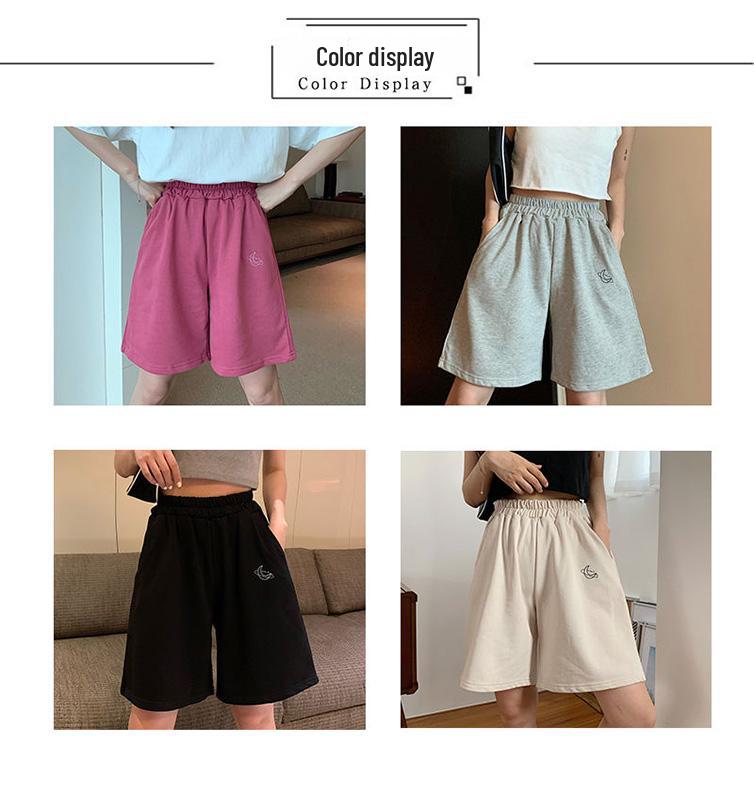 Women's High-Waist Korean Style Casual Summer Shorts - 2024 Trend for Yoga, Home, & Sports