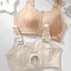 Shaping Bra Women's Lift Top Support Bra Women's Gathering Bra Anti-sagging Secondary Breasts Front Zipper Bra