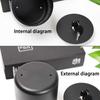 Lockable Hidden Safe Flower Pot 2-Layer Separable Security Box Secret Stash Organizer for Money Keys Jewelry & Other Valuables