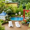 LEDMOMO Polar Bear Miniature 10-Piece Set (5 Designs) - Polar Bear Figurines, Animal Figurines, Resin, for Terrariums, Moss, Succulents, Bonsai,