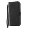 DIERFENG DF-03 for Xiaomi 12 Pro 5G/12 Pro (Dimensity) 5G/12S Pro 5G Wallet PU Leather Phone Case Lines Imprinted Phone Stand Cover- Black