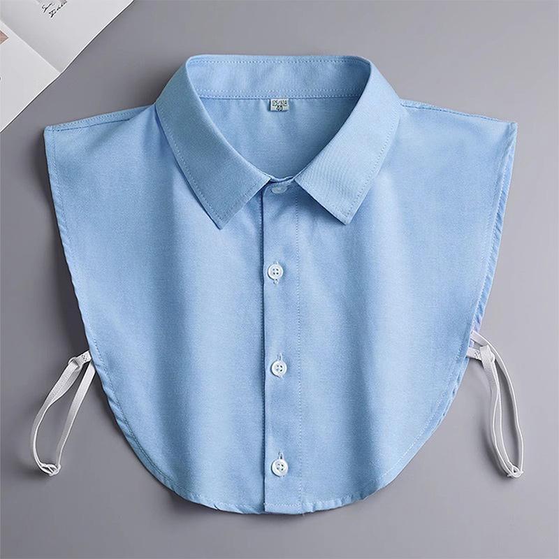 Perfekte Übereinstimmung Herren Business Hemd Falscher Kragen Einfarbig Abnehmbar Formeller Hemdkragen Frühling Einfacher Rollkragen Für Unterkleidung 40*35Cm