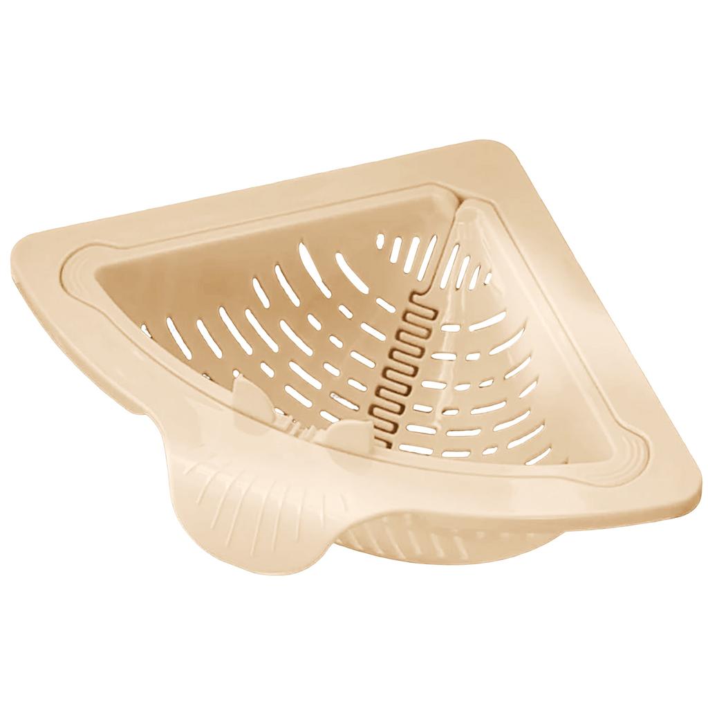 & Filter Punch Triangular Strainer With Open Bottom Strong Corner Kitchen Organizer For Washing & Vegetables Ceiling Duster
