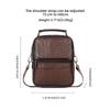 Men'S Crossbody Bag Large Capacity Vertical Leather Shoulder Bag Commuting Men'S Portable Crossbody Bag