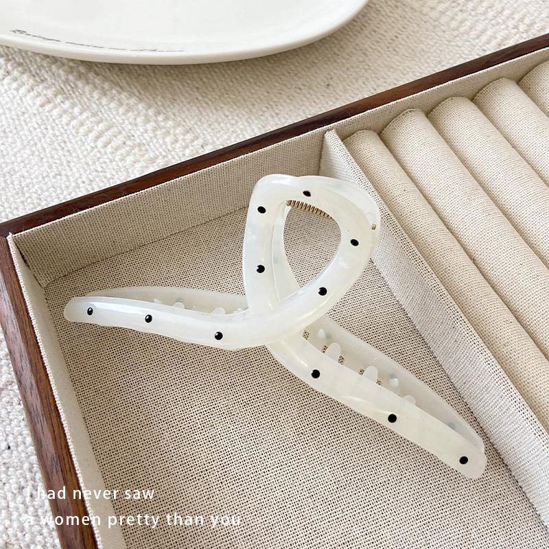 Preț 10 USD 3D franceză Dot negru alb păr gheare femei dulce acrilic geometric arc stea rechin clip păr clip accesorii elegante pentru păr agrafe