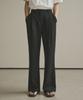Siyajyu Sipt7108 One-Pleat Loose Fit Bootcut Slacks_Black