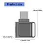 High Performances USB3.0 Type C TFs MicroSDs Memory Card Adapter for Fast Data Transfer and Storage