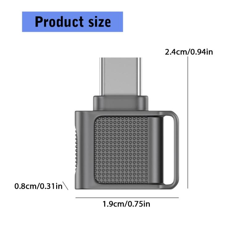 High Performances USB3.0 Type C TFs MicroSDs Memory Card Adapter for Fast Data Transfer and Storage