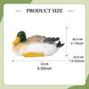 Duck Figurine Animal Sculpture Weatherproof Decorative Creative Garden Statue Outdoor for