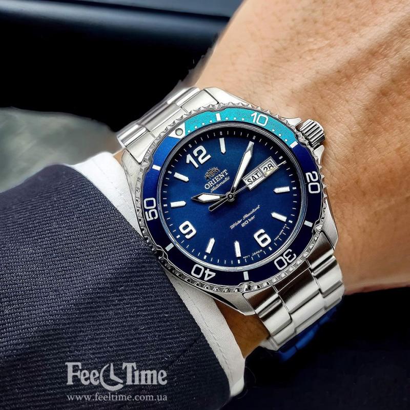 Orient Herren Mechanische Blaue Uhr RA-AA0818L39B