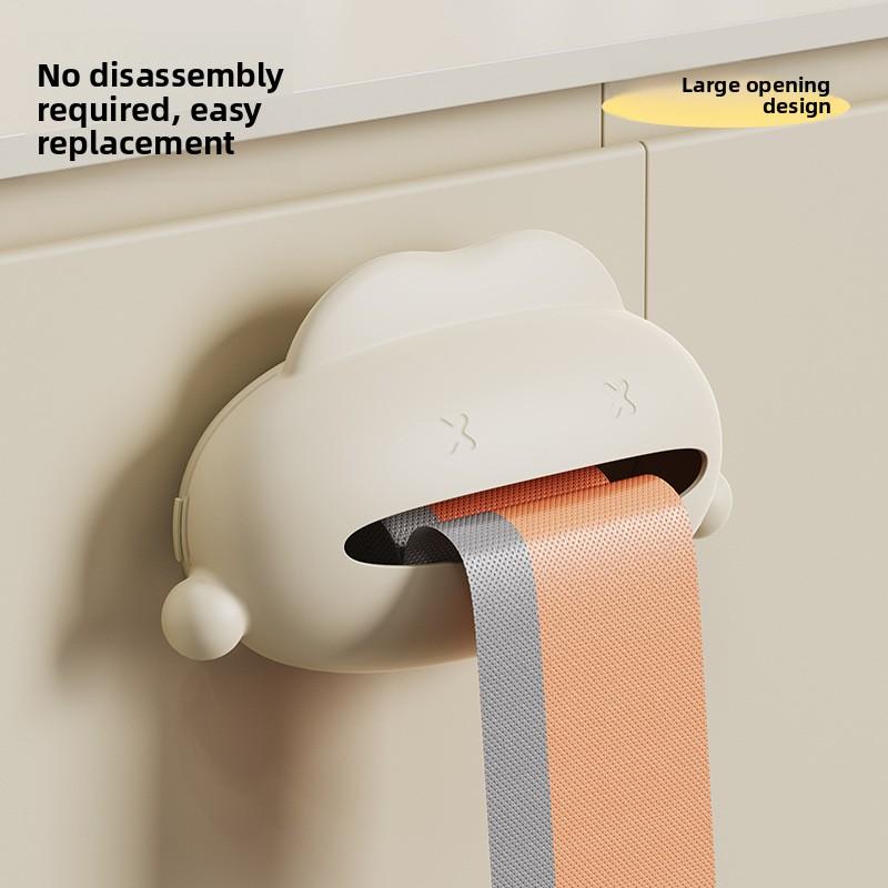 Wall-mounted Household Kitchen Bathroom Toilet Waterproof and Antifouling Garbage Bag Storage Box