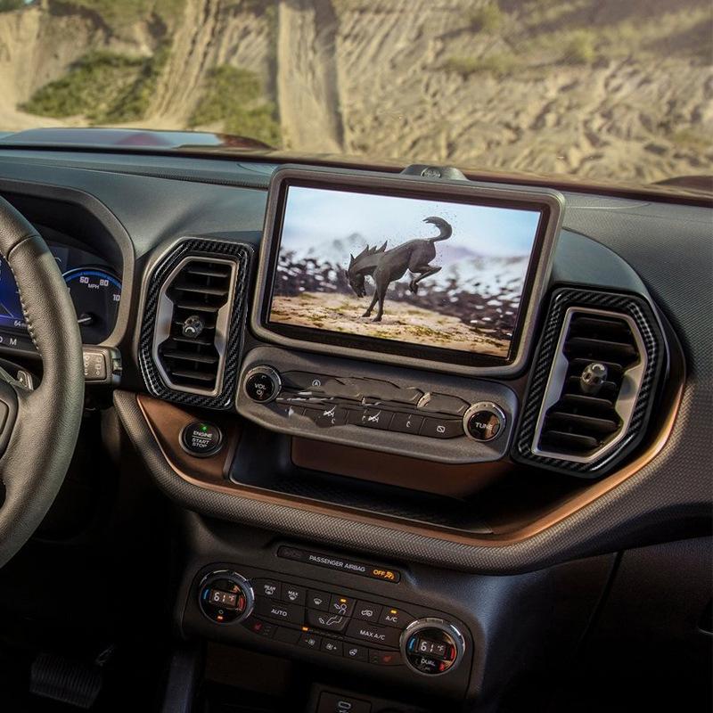 För Ford Bronco Sport CX430 Instrumentpanel Luftventil Utloppsskydd Trim Dekoration Bilstyling Autotillbehör