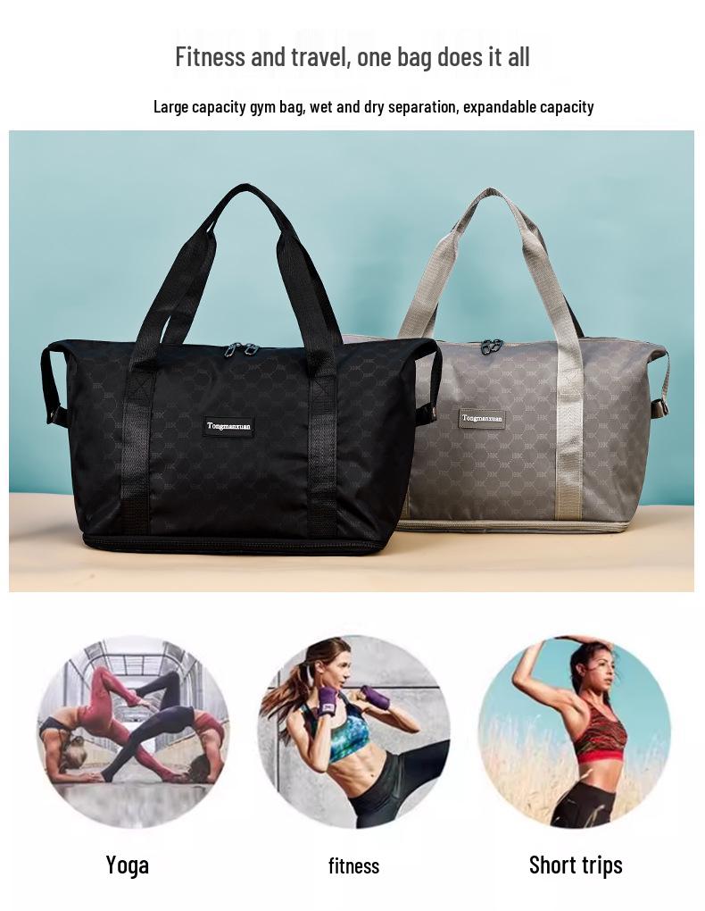 Large Capacity Women's Travel Storage Bag: Lightweight, Portable Canvas for Short Trips