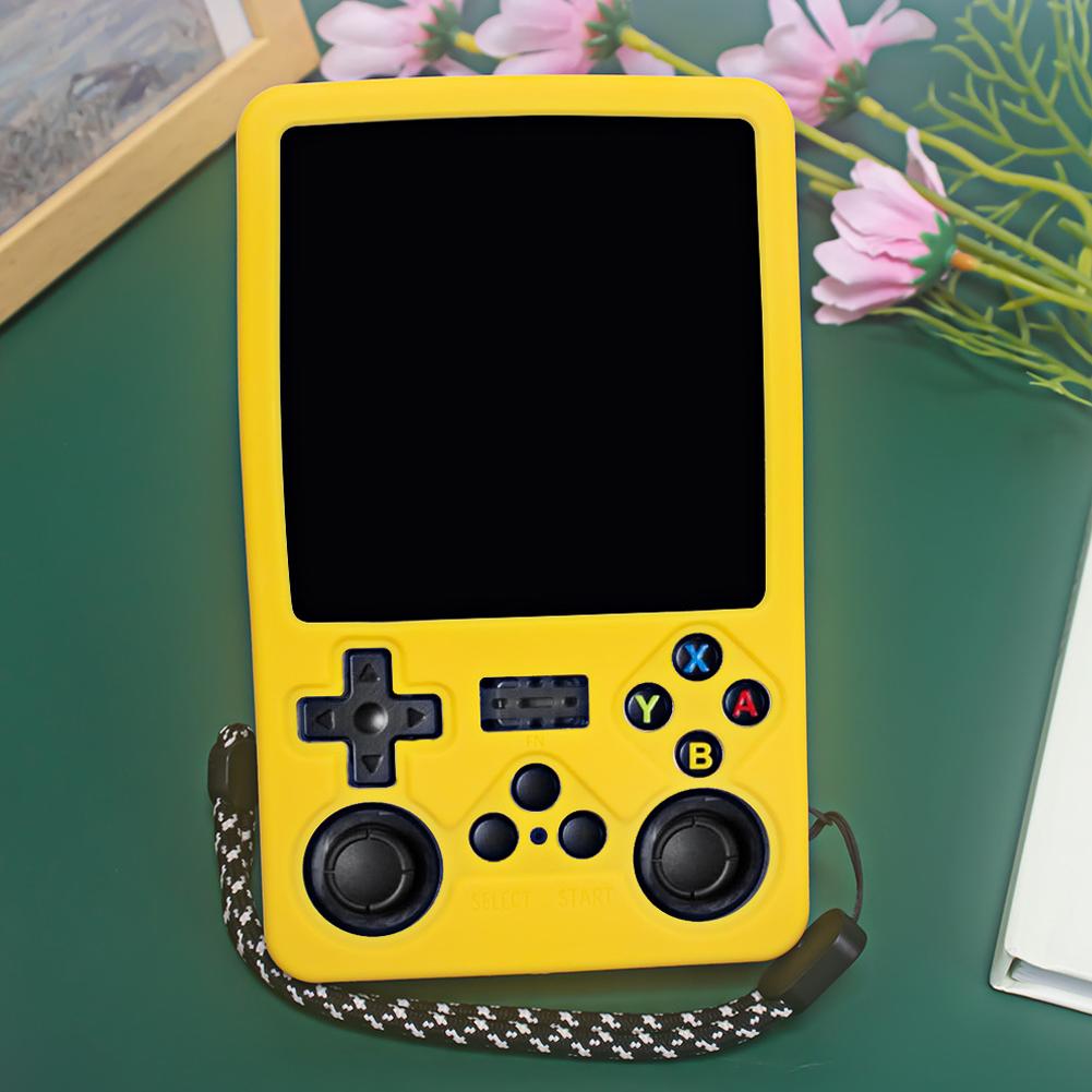 

Черный Чехол для портативной игровой консоли R36S PLUS с открытым исходным кодом Мягкий Пылезащитный Чехол для хранения Защитный B6X3 black-1pcs