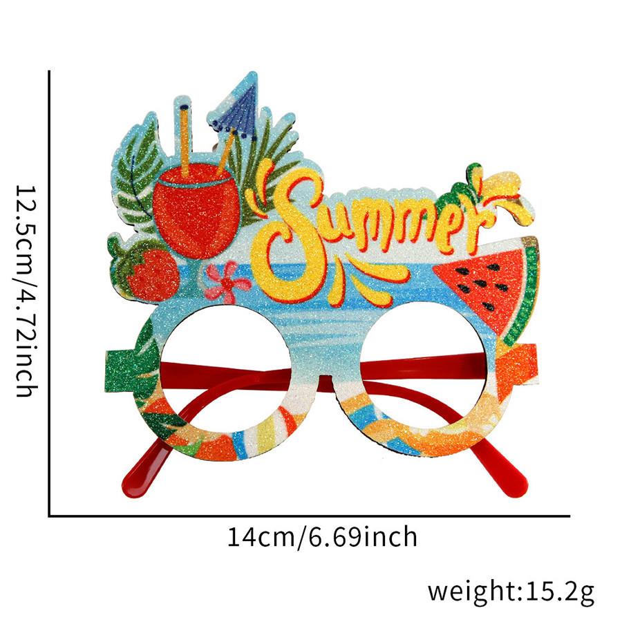 Tropikalna impreza z motywem szkła dekoracja hawajski flaming kokos drzewo tukan plastikowa rama dekoracja rekwizyty fotograficzne materiały