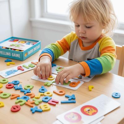 Double-Sided Matching Letters Toy 26 English Letters Cognitive Educational Toys  Children Kids Boys