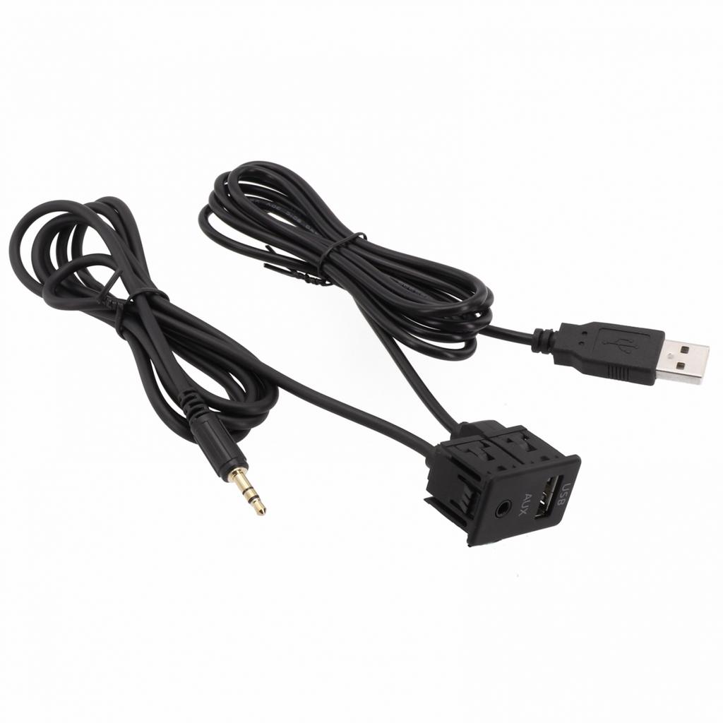 1pc Car AUX USB Male Dash Flush Mount Mounting Adapter Suitable For Toyota New