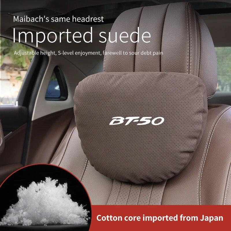 Car Interior 5-Color Selectable Headrest For Mazda BT-50 Auto Headrest Neck Support Lumbar Cushion Soft Neck Pillow Accessories