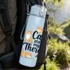 1PC Cats Are My Therapy Group Print 750ml Color Plastic Sports Water Bottle Leakproof Flip Straw Lid Suitable for Sports Office Home Use