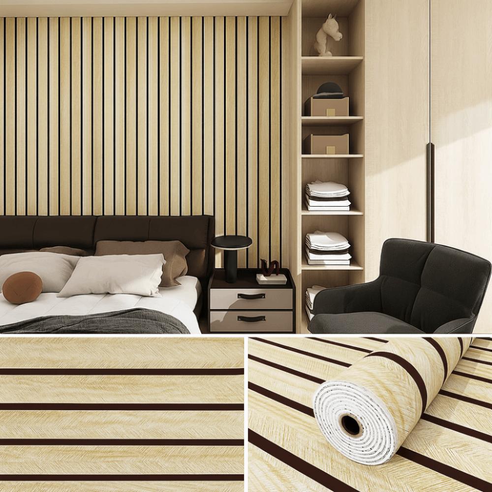Waterproof Wall Stickers Moisture-proof 3/5/10m Length Self-adhesive Wallpaper 40cm Width Thick Foam