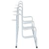 Vidaxl 6-Bike Stand, Freestanding, Galvanized Steel