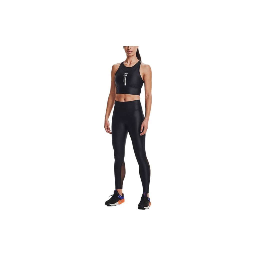 Under Armour Iso-Chill Crop Training Tank Top Women Tops Black 1361151-001