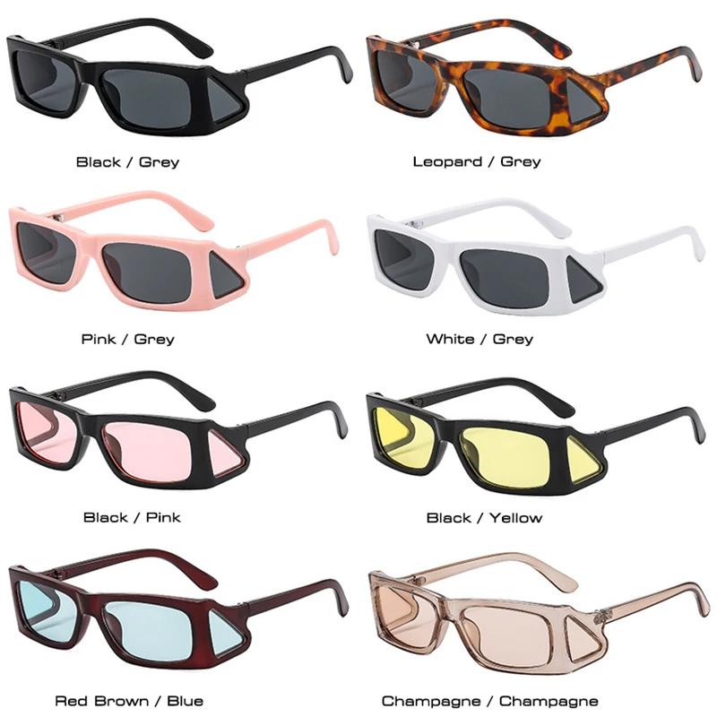  Fashion Unique Small Square Sunglasses Women Retro Brand Designer Men Trending Punk Sun Glasses UV400