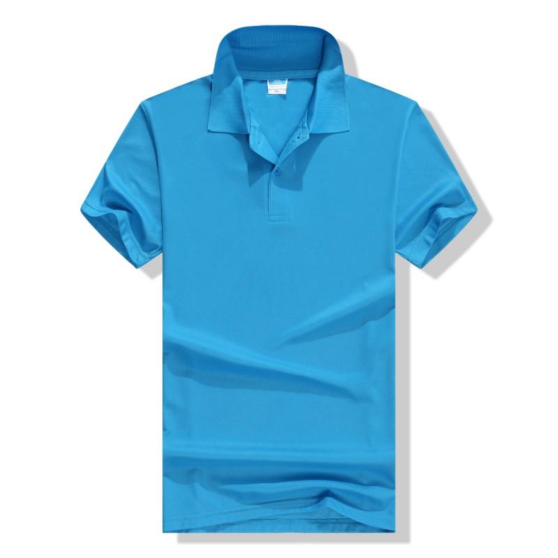 Custom Print Polo Shirt Short Sleeve Cotton Blend T-Shirt Men Women Casual Work Uniform