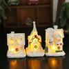 Christmas Home Decoration Xmas Desk Accessories House Micro Landscape Santa Claus Figure Christmas Gift for Women Girls