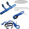 Handlebar Extender Bicycle Aluminum Alloy Bracket Extension Double Handlebar Extension Mount Holder Use Compatible for Bicycle