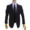[LINEA BELLEZZA] Long size black tie for funerals, wakes, condolences, formal occasions, silk, water-repellent, oil-repellent, stain-resistant,