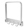Collapsible Bathroom Rack with Row Hooks Multifunctional WallMounted Towel Shelf Holder for Home