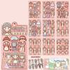 Papper Girls Dress Up Decorative Stickers Multicolor Handbook Stickers  for Kids