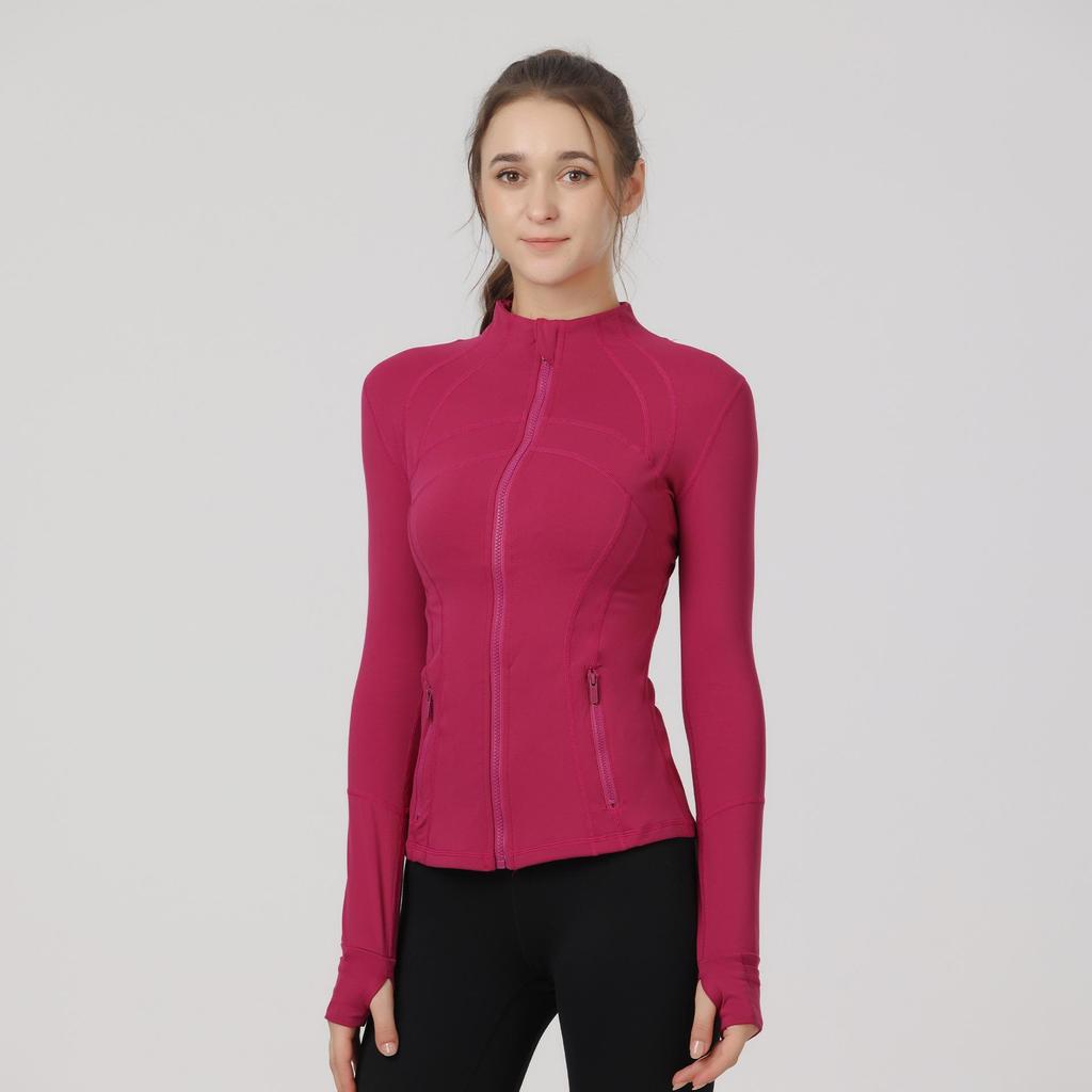 Women's Slim-Fit Double-Sided Brushed Yoga Jacket