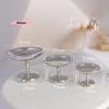 1Pc Miniature Dollhouse Metal Cake Dessert Tray Alloy Fruit Snack Tray Toy for Doll House Decoration