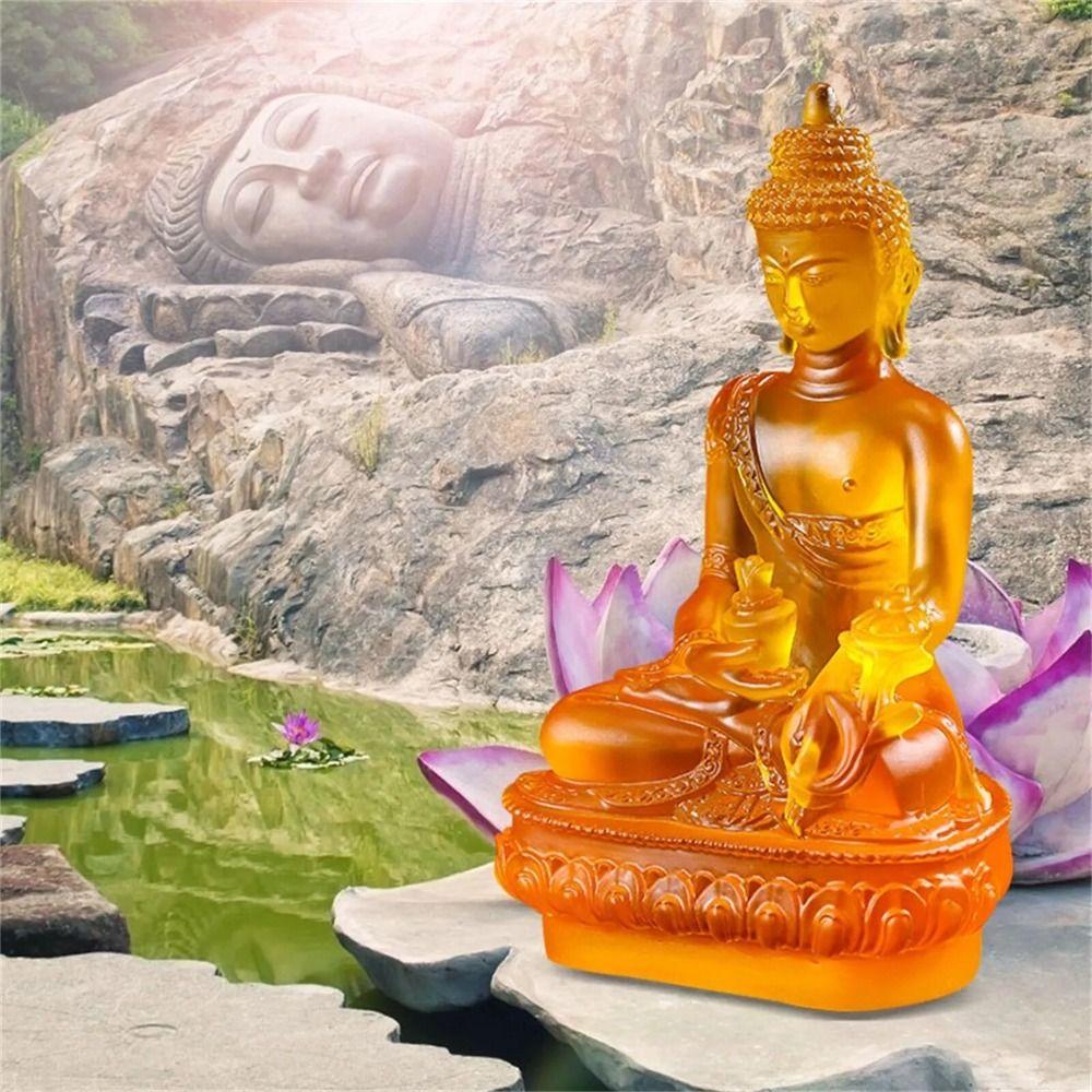 Thai-style Resin Buddha Crafts Resin Craft Pharmacist Buddhist Sculpture Desktop